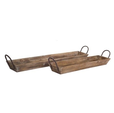 Wooden Tray w/ Handles