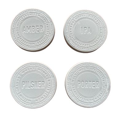 Ceramic Beer Coasters - set/4