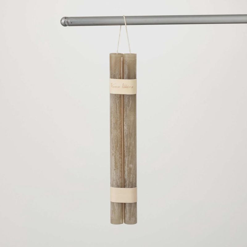 Timber Taper Dark Taupe 12&quot; Pair