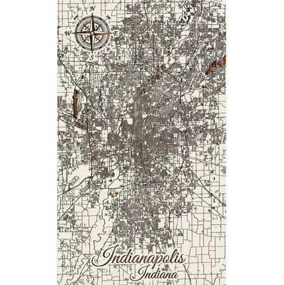 Indy Street Wood Map