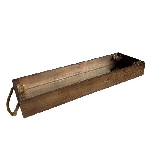 Wood Tray w/ Rope Handle