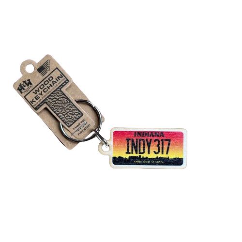 License Plate Keychain - Sunrise