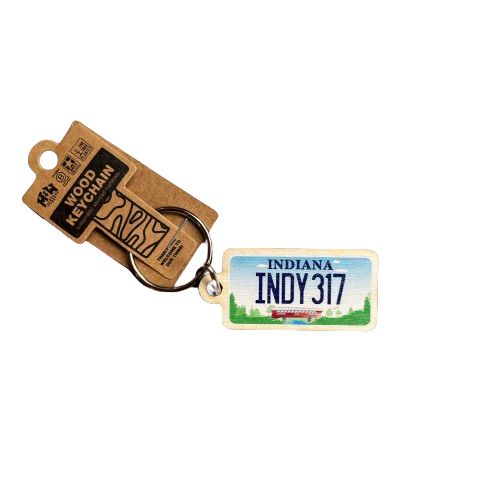 License Plate Keychain - Covered Bridge