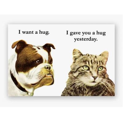 Bulldog Hug Magnet