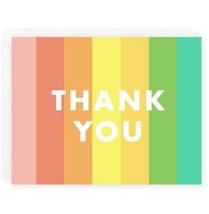 Color Block Thank You Boxed Set - 10 cards