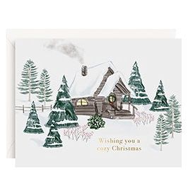 Cozy Cabin Xmas Boxed Set - 10 cards