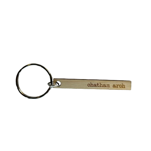 Wooden Neighborhood Keychain