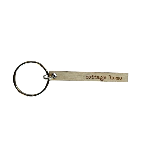 Wooden Neighborhood Keychain, Style: cottage home