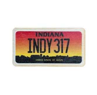 License Plate Magnet - Sunrise