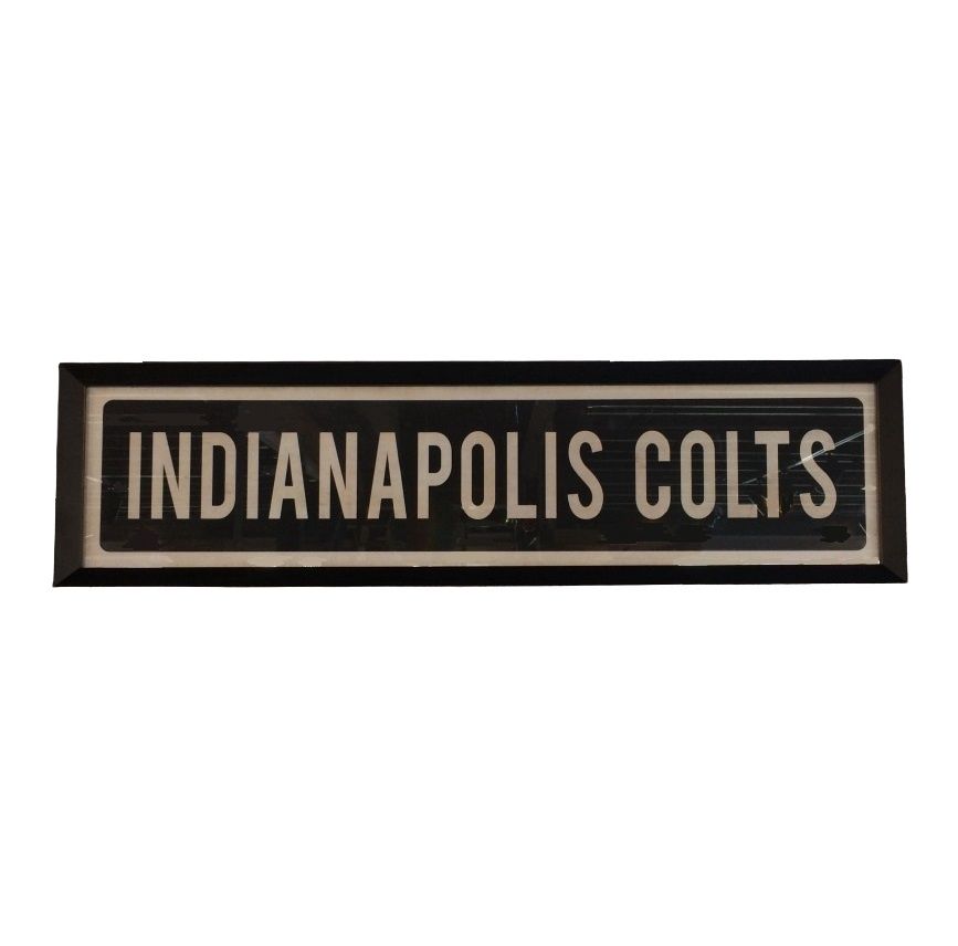 Indianapolis Colts Street Sign