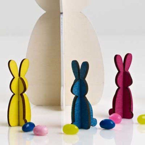 Multiplicity Wooden Bunnies