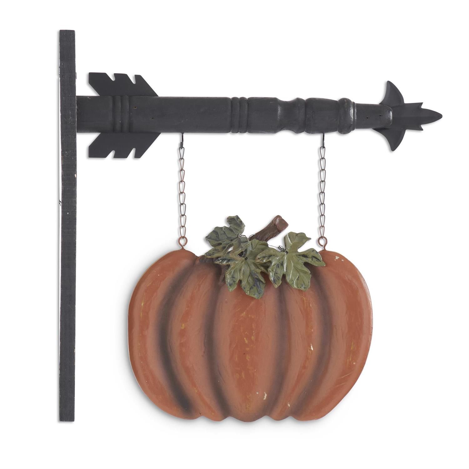 Orange Pumpkin Hanging Sign