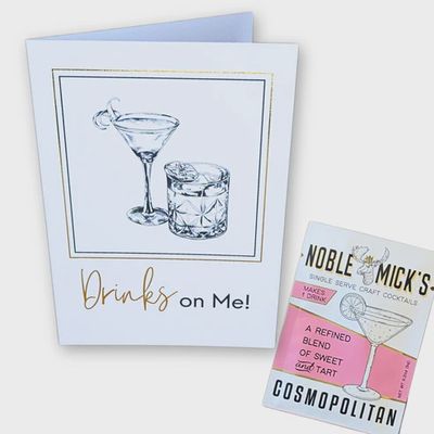 Drinks on Me Card w/ Cosmopolitan Drink Mix