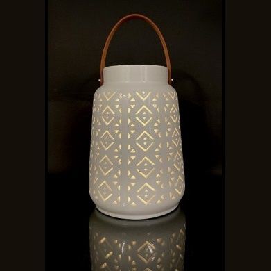 Catalina Geometric Lantern LED w/ Timer