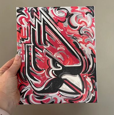 Ball State Cardinal 8x10 Canvas Print