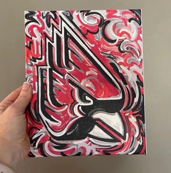 Ball State Cardinal 8x10 Canvas Print