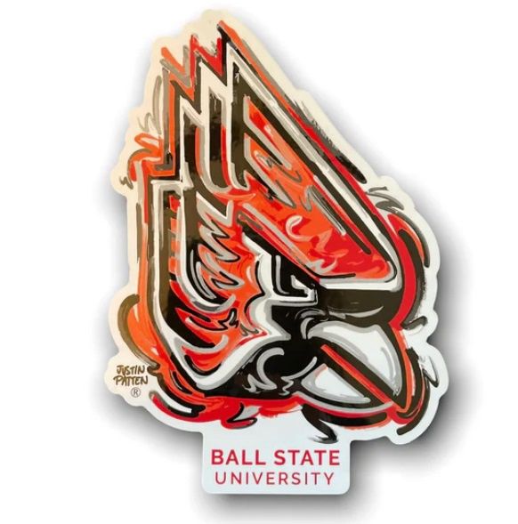 Ball State Cardinal Large Sticker