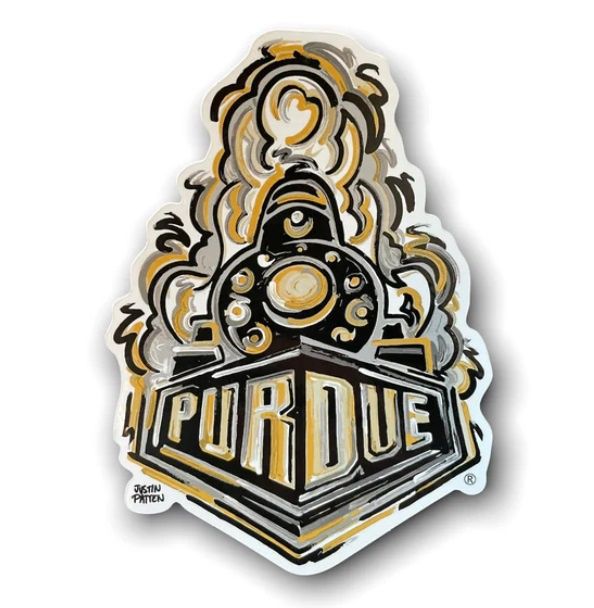 Purdue Train Large Sticker