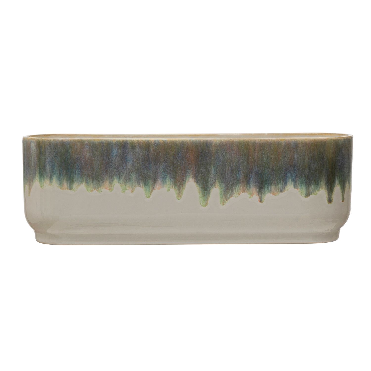 Stoneware Window Planter w/ 3 sections