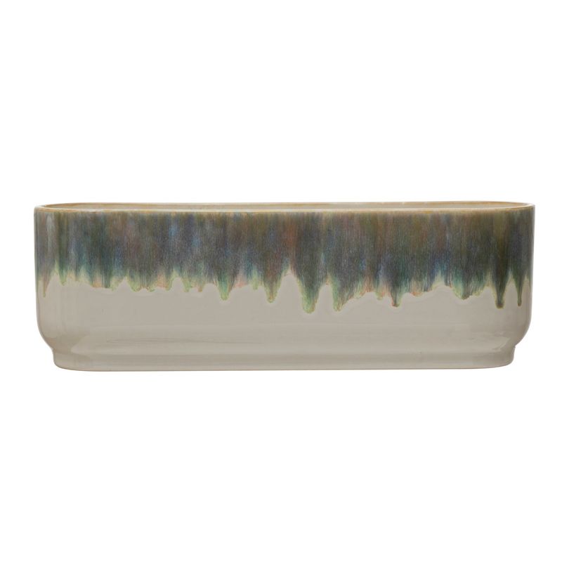 Stoneware Window Planter w/ 3 sections