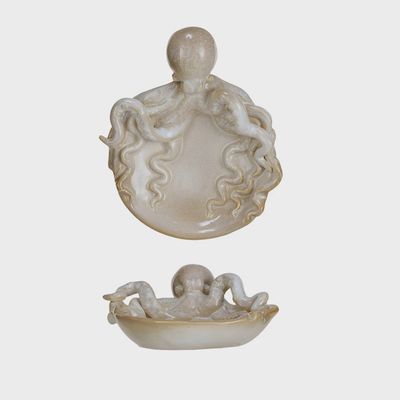 Stoneware Dish w/ Octopus