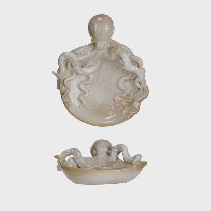 Stoneware Dish w/ Octopus