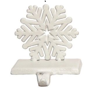 Cast Iron Snowflake Stocking Holder, Style: Style A