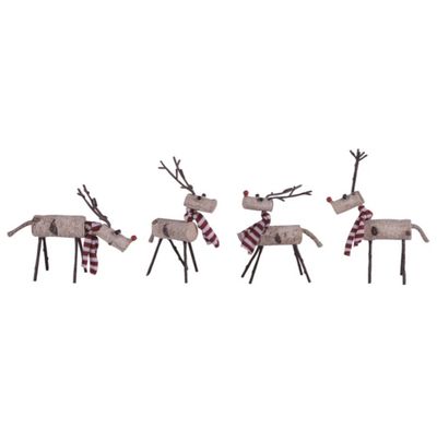 Rustic Reindeer with Scarf