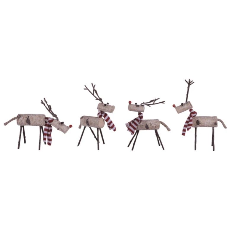 Rustic Reindeer with Scarf