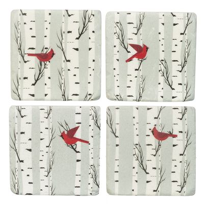 Cardinal Birch Coaster