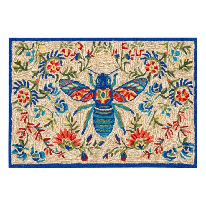 Flora Bee Indoor/Outdoor Rug 2&#39;x3&#39;