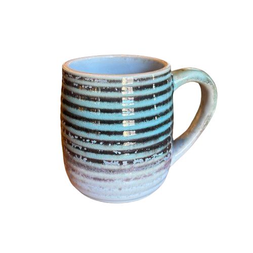 Ribbed Stoneware Mug - 16 oz, Color: Style A