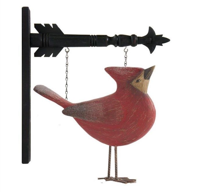 Red Cardinal Hanging Sign