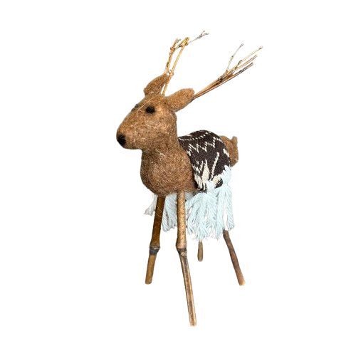 Felt and Twig Deer