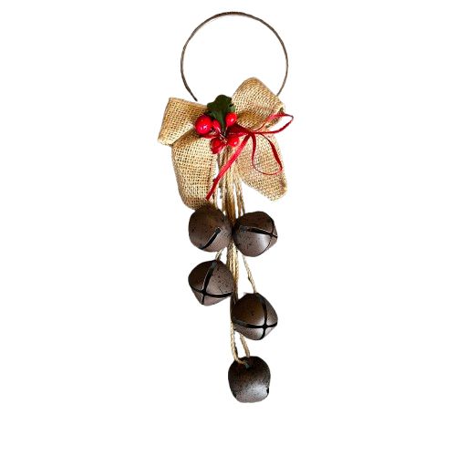 Rustic Jingle Bell Door Hanger