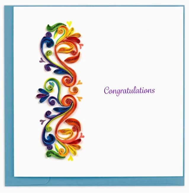 Rainbow Swirl Congrats
