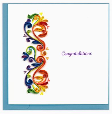 Rainbow Swirl Congrats