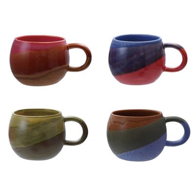 Stoneware Mug w/ Reactive Glaze - 16 oz
