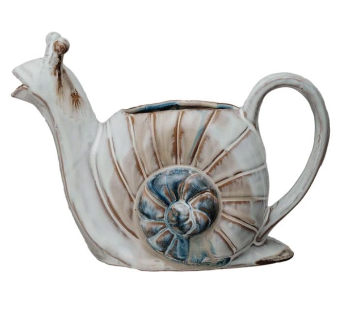 Stoneware Snail Watering Can - 24 oz