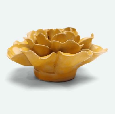 Ceramic Flower - Yellow Rose