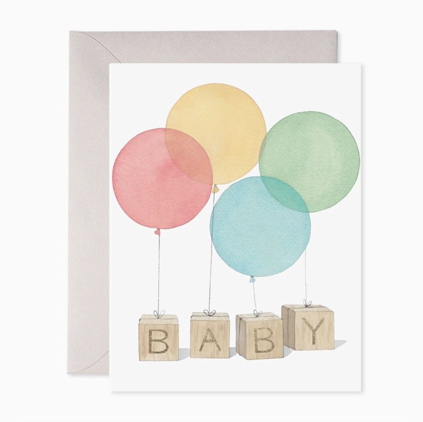 Baby Blocks Greeting Card