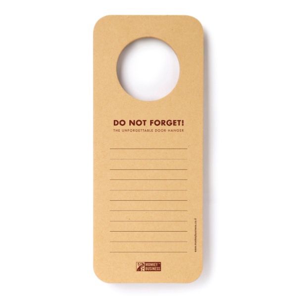 Unforgettable Doorhanger Notepad