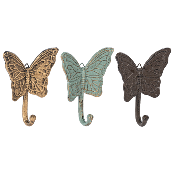 Painted Butterfly Wall Hook