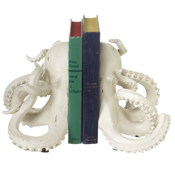 Octopus Bookend White