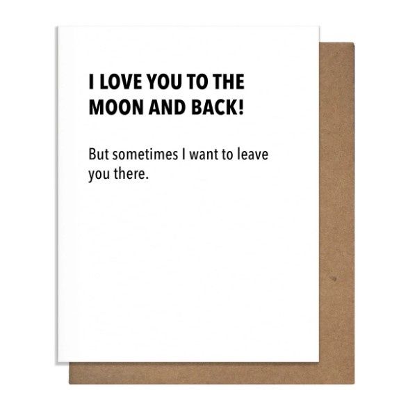 Moon &amp; Back Card