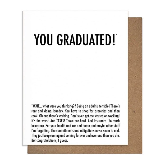 Graduated Why? Card