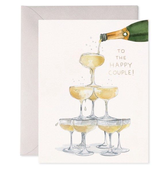 Champagne Tower Card