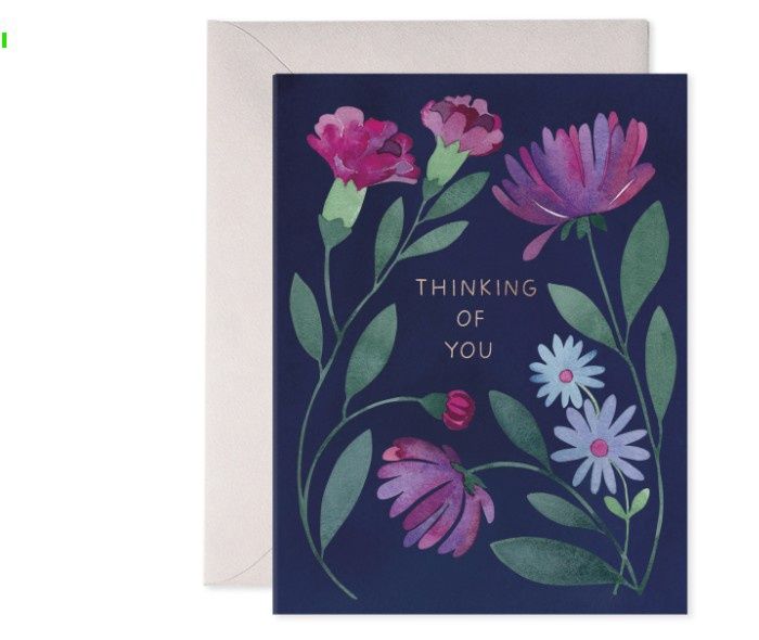 Purple Floral Card