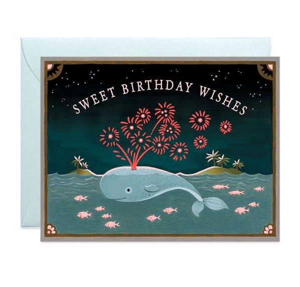 Whale Birthday Card