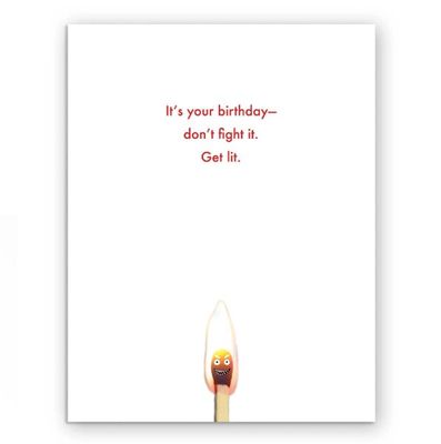 Come At Me Bro Birthday Card
